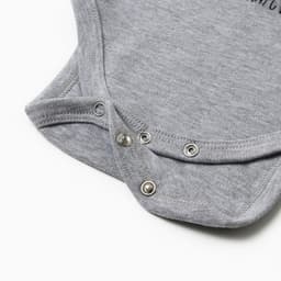 Боди детское «Крошка Я» Mery Xmas, рост 80-86 см, серое