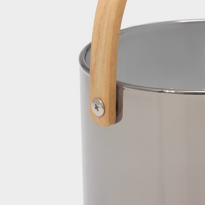 Ведро для льда Magistro «Кайлас», 1.5 л, 13×13 см, стекло, серое