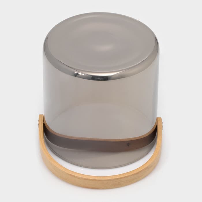 Ведро для льда Magistro «Кайлас», 1.5 л, 13×13 см, стекло, серое