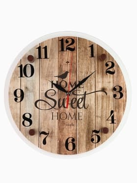 Часы настенные интерьерные «Милый дом», кварцевые, бесшумные, d=30 см, от батарейки 1×AA