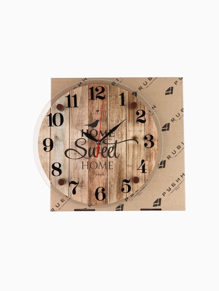 Часы настенные интерьерные «Милый дом», кварцевые, бесшумные, d=30 см, от батарейки 1×AA
