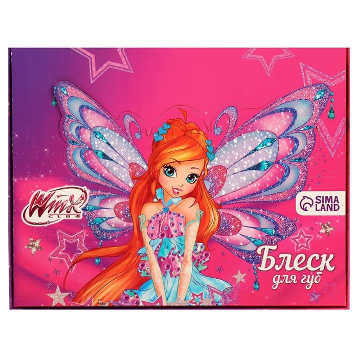 Блеск для губ детский в макаруне, МИКС цветов и вкусов, 10 г «Блум», WINX