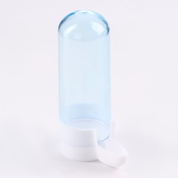 Поилка для птиц, 100 мл, 4.3×9.5 см, синяя, белая