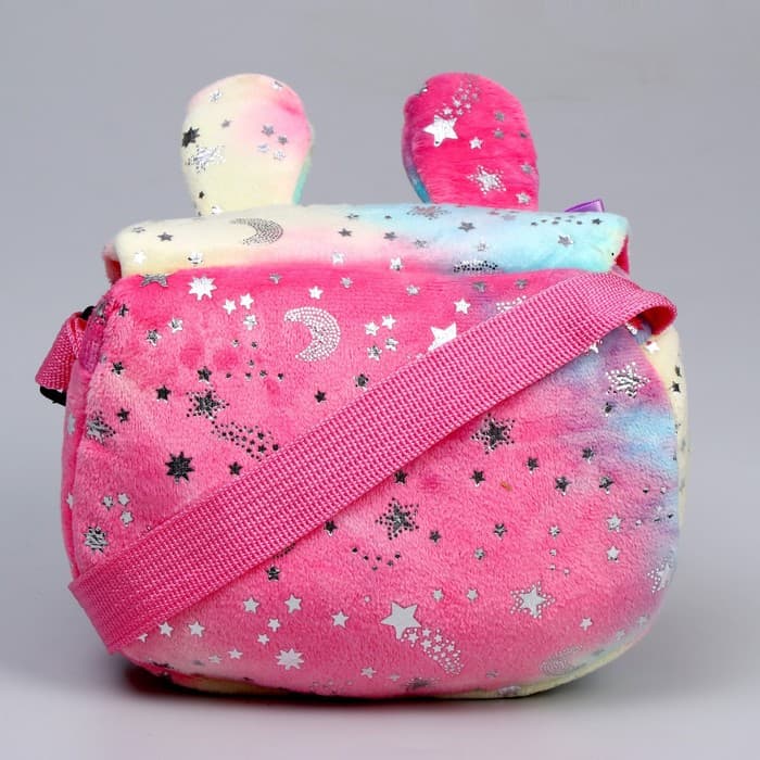 Сумка детская плюшевая «Зайчик», 15×13×3 см