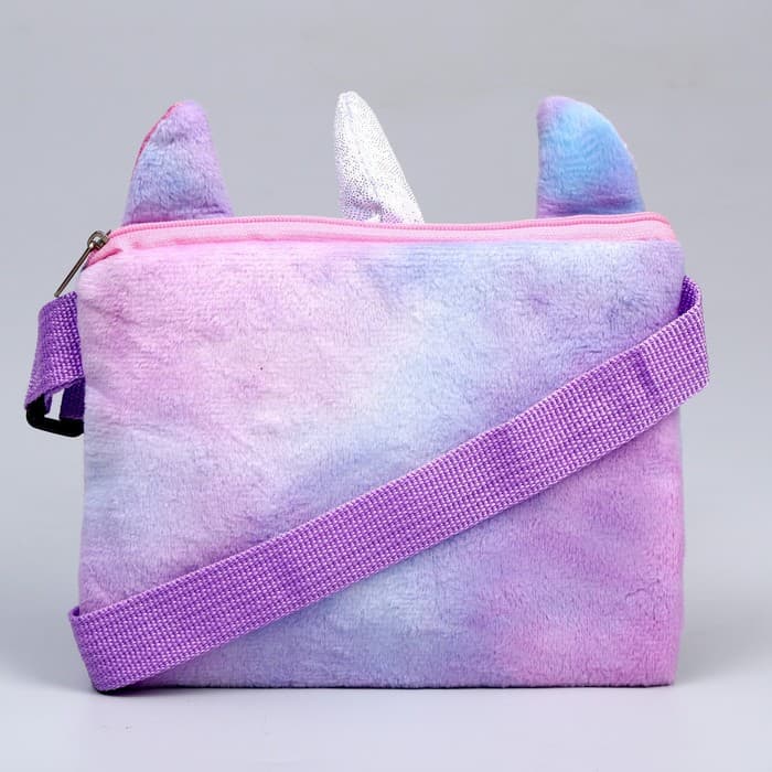 Сумка детская «Плюшевый единорог», 17×13×3 см