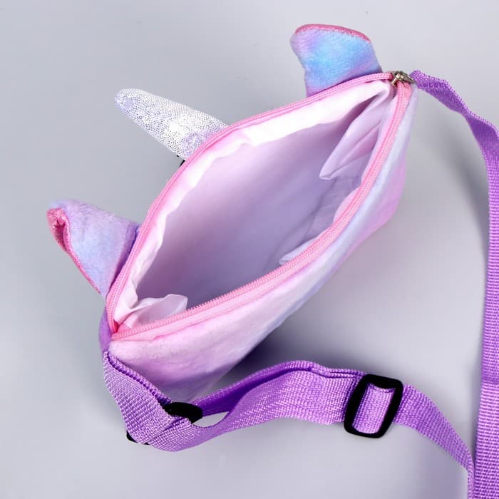 Сумка детская «Плюшевый единорог», 17×13×3 см