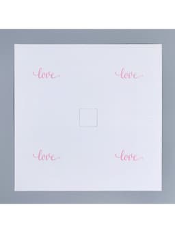 Коробка кондитерская для муссовых пирожных «Love», 17.8×17.8×6.5 см