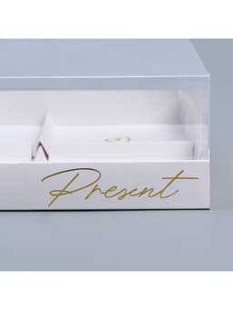 Коробка кондитерская для муссовых пирожных «Present», 27×17.8×6.5 см