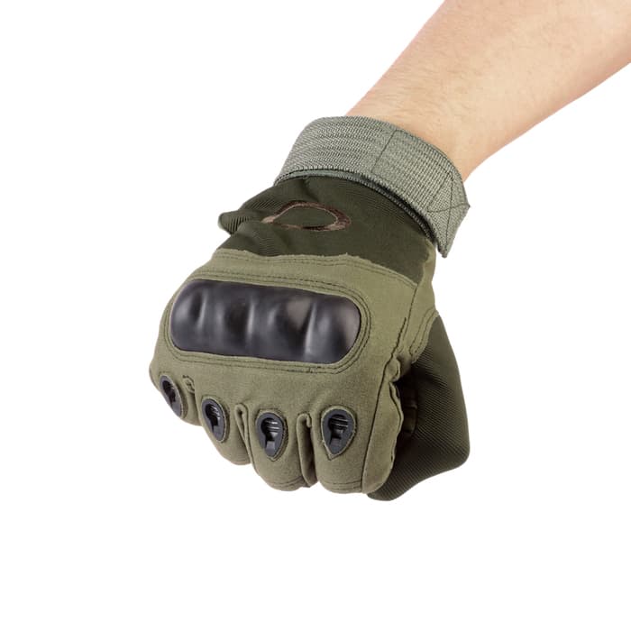 Перчатки тактические мужские Storm tactic с защитой суставов, XL, зелёные