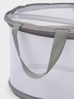 Корзина для белья складная Доляна, 35×35×43 см, серая