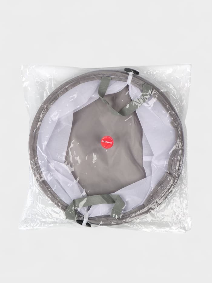 Корзина для белья складная Доляна, 35×35×43 см, серая