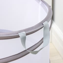 Корзина для белья складная Доляна, 35×35×43 см, серая