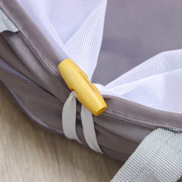 Корзина для белья складная Доляна, 35×35×43 см, серая