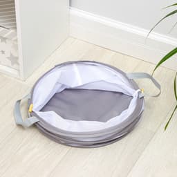 Корзина для белья складная Доляна, 35×35×43 см, серая