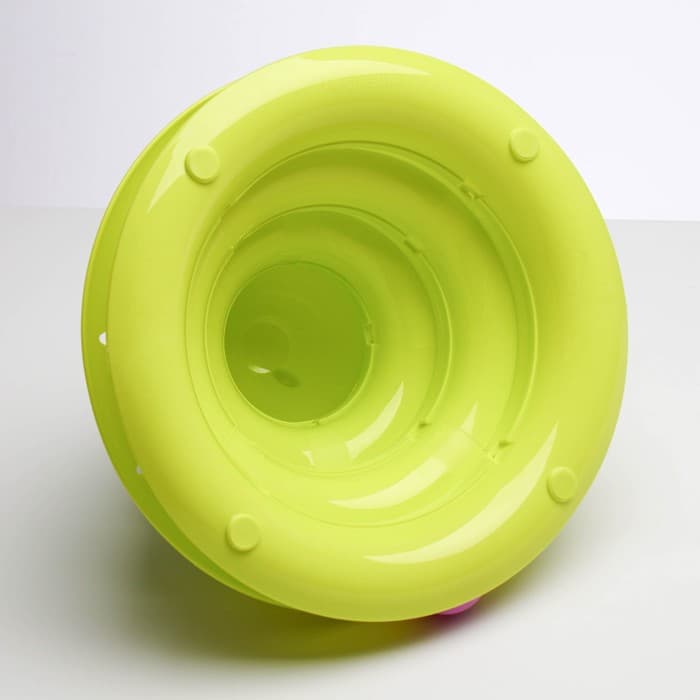 Игровой комплекс для кошек «Пижон», 24.5×24.5×13 см, с 3 шариками, зелёный