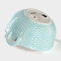 Конфетница Доляна «Зайка», 19.5×16.5×12.5 см, доломит, голубая