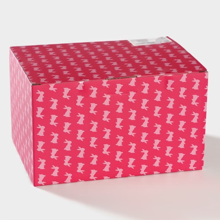 Конфетница Доляна «Зайка», 19.5×16.5×12.5 см, доломит, голубая