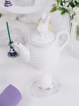 Заварочный чайник Доляна «Зайка», 800 мл, доломит, белый