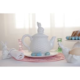 Заварочный чайник Доляна «Зайка», 800 мл, доломит, белый