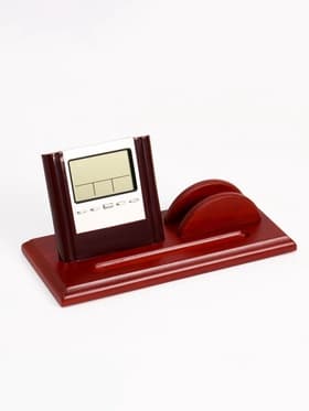 Набор настольный 2 в1 (часы Д-004, визитница)