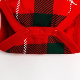 Набор новогодний: боди, штукианишки и шапочка Крошка Я «Клетка», рост 62-68 см