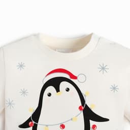 Костюм детский (джемпер, брюки) «Крошка Я. Новогодние зверята», рост 62-68 см, красный, белый