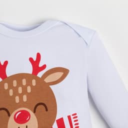 Костюм детский (джемпер и брюки) «Крошка Я. Мой первый НГ», рост 68-74 см, красный, белый