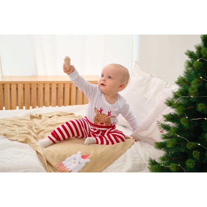 Костюм детский (джемпер и брюки) «Крошка Я. Мой первый НГ», рост 68-74 см, красный, белый