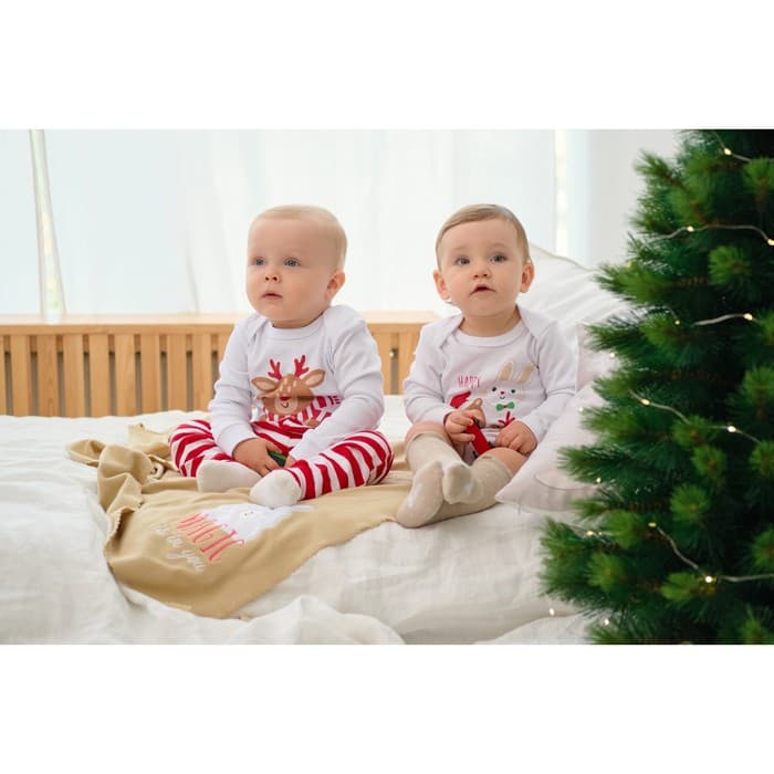 Костюм детский (джемпер и брюки) «Крошка Я. Мой первый НГ», рост 68-74 см, красный, белый