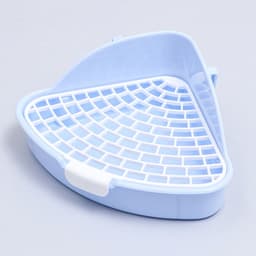 Туалет для кроликов и хорьков «Пижон», 24×18×11 см, угловой, пластик, синий