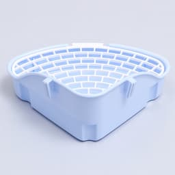 Туалет для кроликов и хорьков «Пижон», 24×18×11 см, угловой, пластик, синий