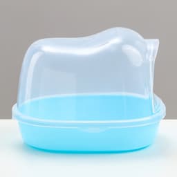 Ванночка - купалка для грызунов «Пижон», 13×10×10 см, фигурная, пластик, синяя