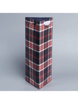 Пакет подарочный под бутылку, упаковка, «Самому лучшему мужчине», 13×32×11 см