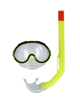 Набор для плавания детский ONLYTOP: маска, трубка, цвет жёлтый