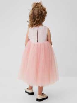 Платье нарядное для девочки MINAKU: PartyDress, розовое, рост 98-104 см