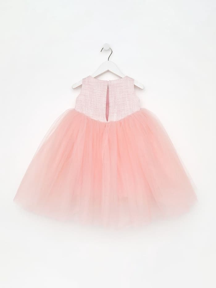 Платье нарядное для девочки MINAKU: PartyDress, розовое, рост 104-110 см