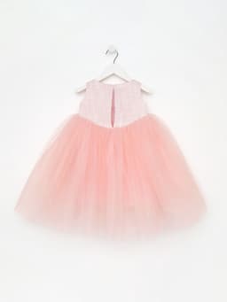 Платье нарядное для девочки MINAKU: PartyDress, розовое, рост 104-110 см