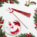 Дразнилка для кошек «Новогодний заяц», 30 см, с бубенчиком