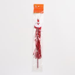 Дразнилка для кошек «Новогодний заяц», 30 см, с бубенчиком