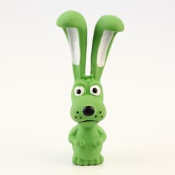 Игрушка для собак «Собачка», 17 см, пищащая, латекс, зелёная