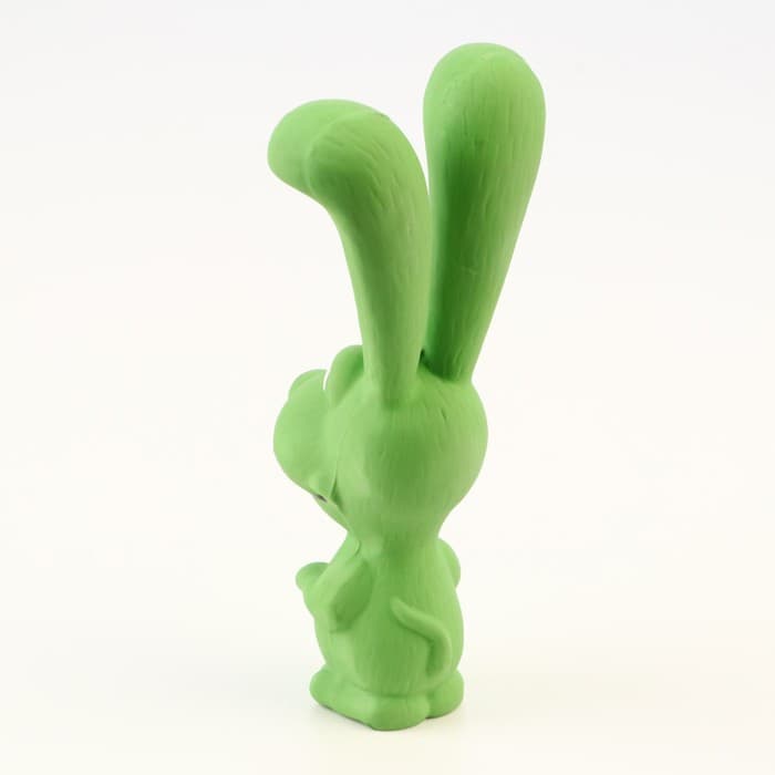 Игрушка для собак «Собачка», 17 см, пищащая, латекс, зелёная