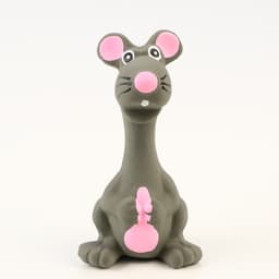 Игрушка для собак «Мышь», 10 см, пищащая, латекс, серая