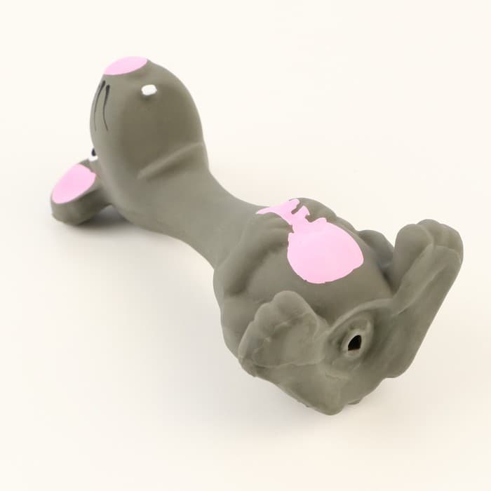 Игрушка для собак «Мышь», 10 см, пищащая, латекс, серая