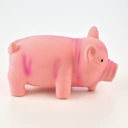 Игрушка хрюкающая для собак из латекса «Хрюшка», 16 см, розовая