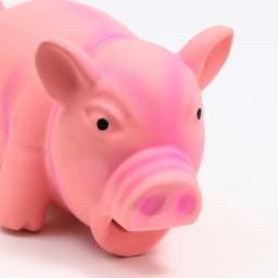 Игрушка хрюкающая для собак из латекса «Хрюшка», 16 см, розовая