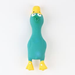 Игрушка для собак «Утка», 17 см, пищащая, латекс, синяя