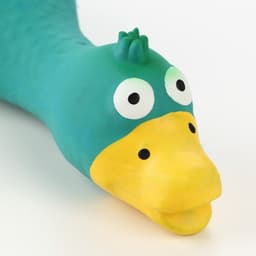 Игрушка для собак «Утка», 17 см, пищащая, латекс, синяя