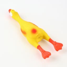 Игрушка для собак «Утка», 23 см, пищащая, латекс, жёлтая, оранжевая