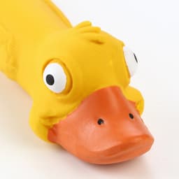 Игрушка для собак «Утка», 27 см, пищащая, латекс, жёлтая