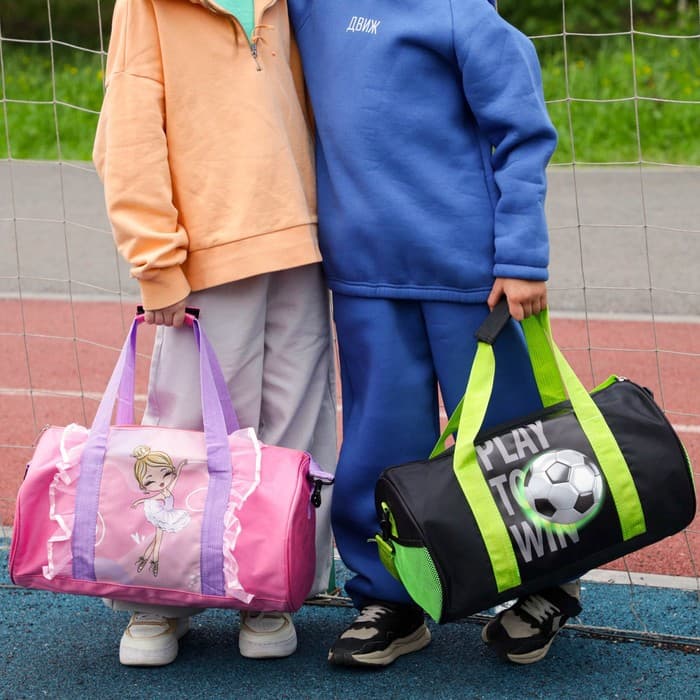 Сумка детская спортивная для мальчика «Футбол», 40×20×20 см